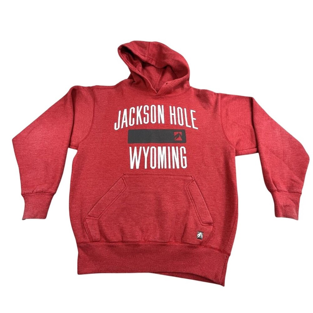 Outfitter Trading Co Women's Small Red Jackson Hole Wyoming Hoodie Sweatshirt